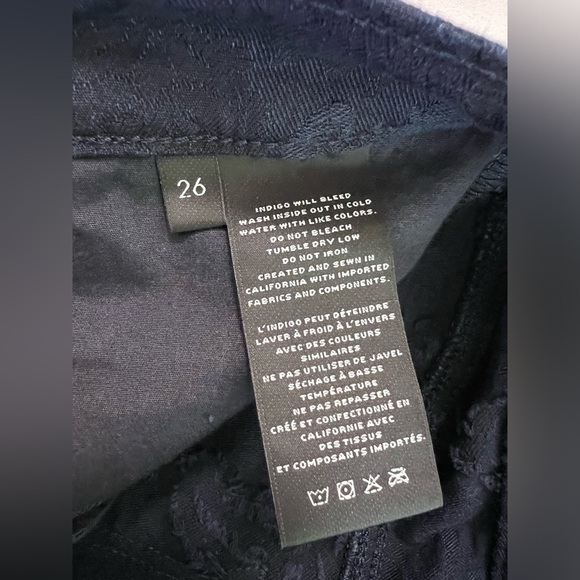 J‎ BRAND WOMEN'S MID RISE NAVY BLUE SUPER SKINNY JEANS 26 NWT - Picture 6 of 10